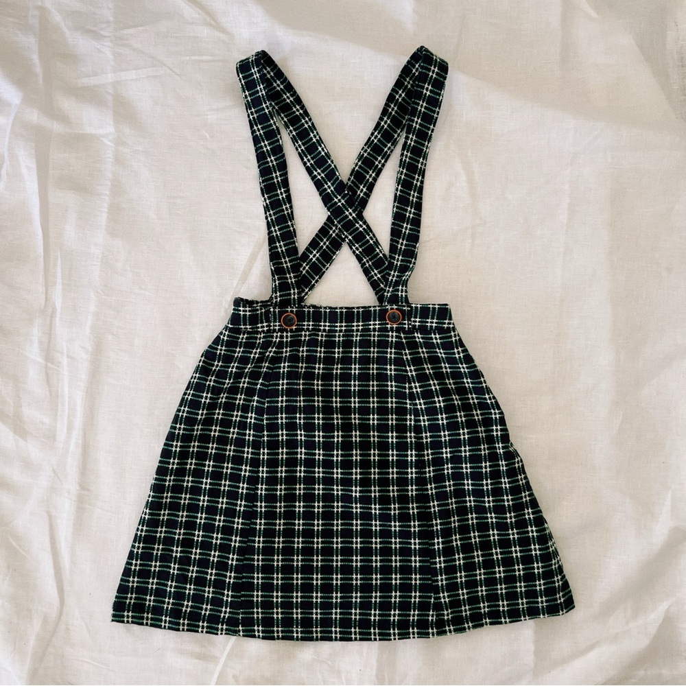 Maeve by Anthropologie Plaid Pinafore Skirt